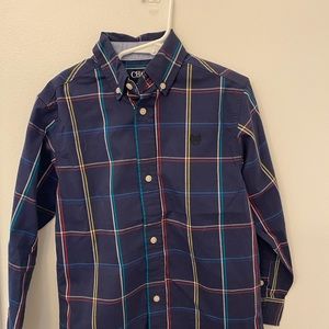 Chaps boy 6/7 button up long sleeve shirt.
